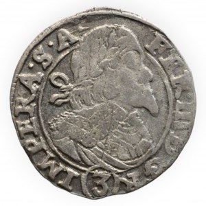 Ferdinand III. 1637-1657, 3 krejcar 1645 Praha-Wolker