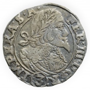 Ferdinand III. 1637-1657, 3 krejcar 1645 Praha-Wolker