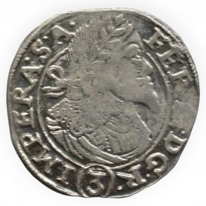 Ferdinand III. 1637-1657, 3 krejcar 1649 Praha-Wolker