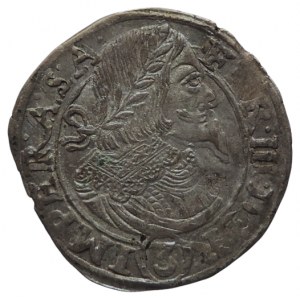 Ferdinand III. 1637-1657, 3 krejcar 1657 Praha-Margalík