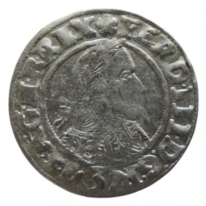 Ferdinand III. 1637-1657, 3 krejcar 1642 Vratislav-Reichart+Jan