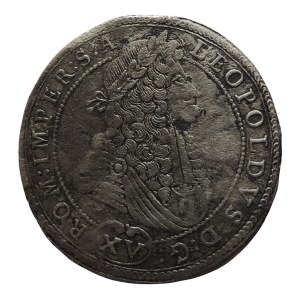 Leopold I. 1657-1705, XV krejcar 1694 PM Praha provizorium