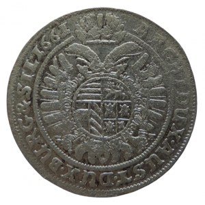 Leopold I. 1657-1705, XV krejcar 1661 GH Vratislav-Hübner