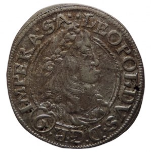 Leopold I. 1657-1705, 6 krejcar 1665 Praha-Margalík