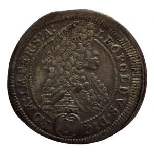 Leopold I. 1657-1705, 3 krejcar 1695 GE Praha-Egerer