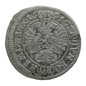 Leopold I. 1657-1705, 3 krejcar 1695 GE Praha-Egerer