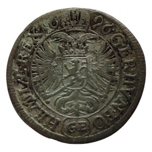 Leopold I. 1657-1705, 3 krejcar 1696 GE Praha-Egerer