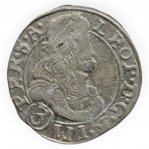 Leopold I. 1657-1705, 3 krejcar 1680 CK Kutná Hora-Krahe