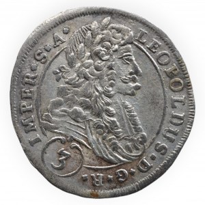 Leopold I. 1657-1705, 3 krejcar 1699 CK Kutná Hora