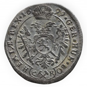 Leopold I. 1657-1705, 3 krejcar 1699 CK Kutná Hora