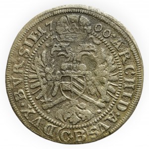 Leopold I. 1657-1705, 3 krejcar 1700 CB Břeh Brettschneider