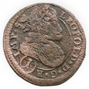 Leopold I. 1657-1705, 1 krejcar 1695 Kutná Hora-Krahe