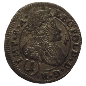 Leopold I. 1657-1705, 1 krejcar 1702 Kutná Hora-Wohnsiedler