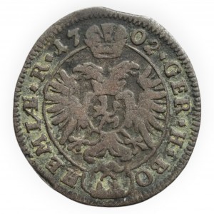 Leopold I. 1657-1705, 1 krejcar 1702 Kutná Hora