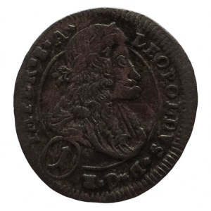 Leopold I. 1657-1705, 1 krejcar 1704 Kutná Hora-Wohnsiedler