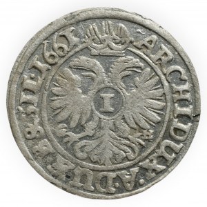 Leopold I. 1657-1705, 1 krejcar 1661 GH Vratislav-Hübner