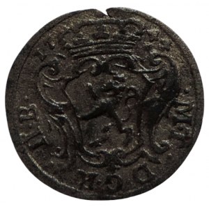 Marie Terezie 1740-1780, 1/2 krejcar 1744 Praha-Scharff