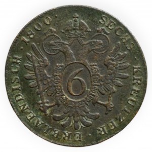 František II. 1792-1835, Cu 6 krejcar 1800 C
