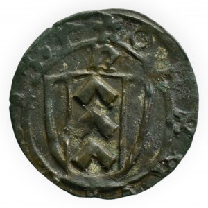 Opava město 15. stol., haléř, Kopicki 8676