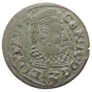 Liechtenstein Karel 1614-1627, 3 krejcar 1618 CC Opava-Cantor