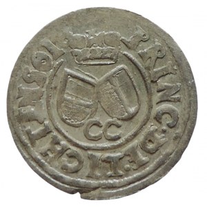Liechtenstein Karel 1614-1627, 3 krejcar 1618 CC Opava-Cantor