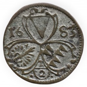 Olomouc biskupství, Karel II. Liechtenstein 1664-1695, 1/2 krejcar 1683