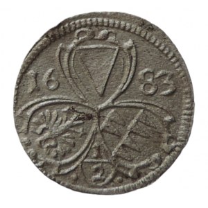 Olomouc biskupství, Karel II. Liechtenstein 1664-1695, 1/2 krejcar 1683