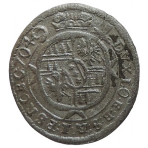 Olomouc biskupství, Karel III. Lotrinský 1696-1711, 1 krejcar 1704