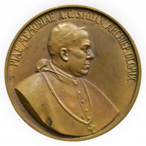 Olomouc arcibiskupství, Antonín C. Stojan 1921 - 1923, Pelikán - medaile úmrtní 29.X.1923 (ražena 1924)