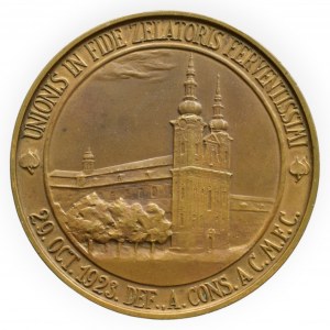 Olomouc arcibiskupství, Antonín C. Stojan 1921 - 1923, Pelikán - medaile úmrtní 29.X.1923 (ražena 1924)