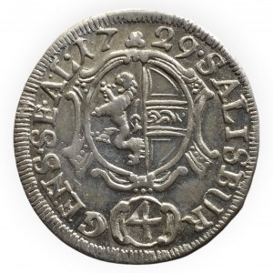 Salzburg arcibiskupství, Leopold Antonín Firmian 1727 - 1744, 4 krejcar 1729
