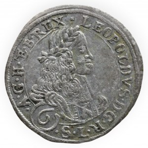 Leopold I. 1657-1705, 6 krejcar 1672 Svatý Vít