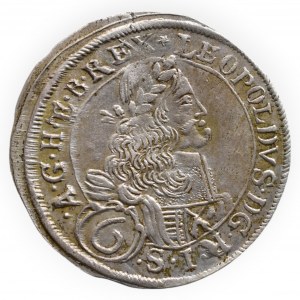 Leopold I. 1657-1705, 6 krejcar 1673 Svatý Vít