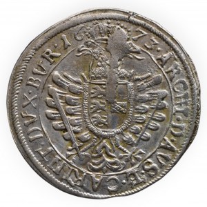 Leopold I. 1657-1705, 6 krejcar 1673 Svatý Vít