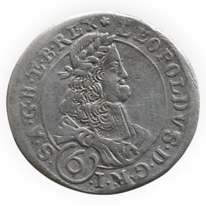 Leopold I. 1657-1705, 6 krejcar 1674 Svatý Vít