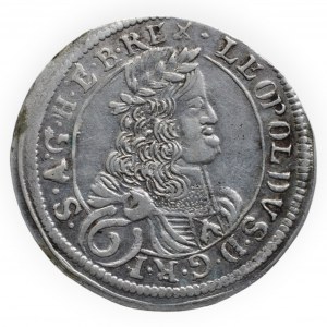 Leopold I. 1657-1705, 6 krejcar 1675 Svatý Vít