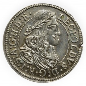 Leopold I. 1657-1705, 3 krejcar 1668 Hall