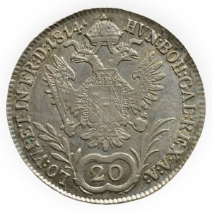 Francis II. 1792-1835, 20 krejcar 1814 A