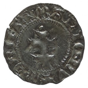 Mary of Anjou 1385-1395, denarius Husz. 569