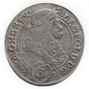 Leopold I. 1657-1705, 3 krejcar 1695 KB