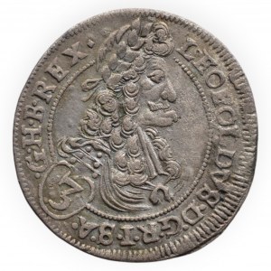 Leopold I. 1657-1705, 3 krejcar 1697 CH Bratislava-Hunger