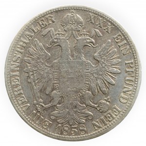 FRANTIŠEK JOSEF I. 1848 - 1916, Federal thaler 1858 A