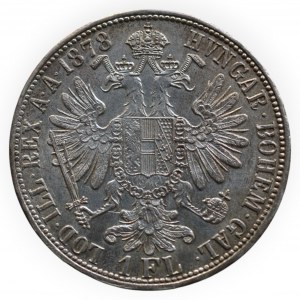 FRANTIŠEK JOSEF I. 1848 - 1916, zlatník 1878 b.z.