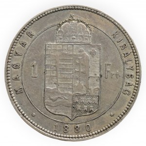 FRANTIŠEK JOSEF I. 1848 - 1916, zlatník 1880 KB