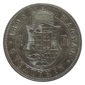 FRANTIŠEK JOSEF I. 1848 - 1916, zlatník 1892 KB Fiume R