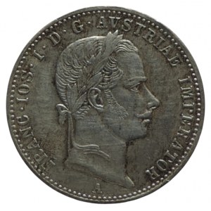FRANTIŠEK JOSEF I. 1848 - 1916, 1/4 zlatník 1857 A R