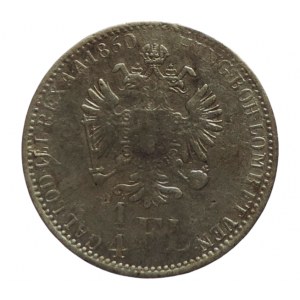 FRANTIŠEK JOSEF I. 1848 - 1916, 1/4 zlatník 1860 A R