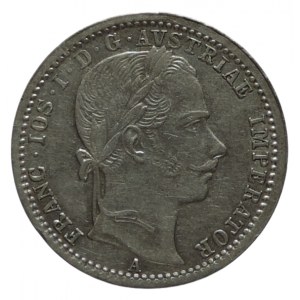 FRANTIŠEK JOSEF I. 1848 - 1916, 1/4 zlatník 1862 A