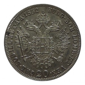 FRANTIŠEK JOSEF I. 1848 - 1916, 20 krejcar 1852 A