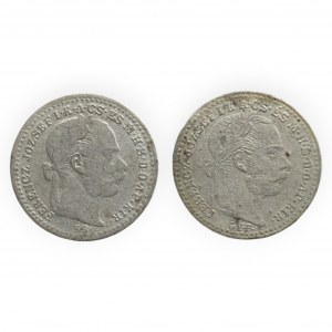 FRANTIŠEK JOSEF I. 1848 - 1916, 10 krejcar 1870 KB, 1871 GYF
